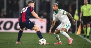 روما يقتنص تعادلا مثيرا من بولونيا في ذهاب ثمن نهائي الدوري الأوروبي..