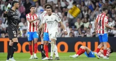هدية جديدة لبرشلونة.. ريال مدريد يتعادل مع جيرونا 1 - 1 في الدوري الإسباني