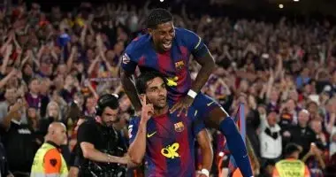 برشلونة يضرب ريال مدريد بثنائية ويتوج رسميا بلقب الدوري الإسباني.