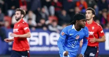 اتلتكو مدريد يحقق فوزا ثمينا على اوساسونا في الدوري الاسباني