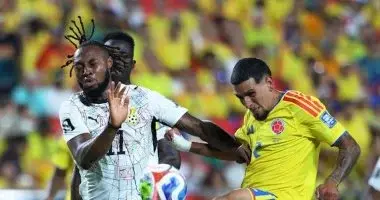 كولومبيا تتأهل إلى دور الـ 16 بهدف فى مرمى غانا بكأس العالم