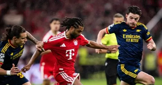 تعادل البايرن ضد أرسنال 2-2 في قمة مثيرة بدوري أبطال أوروبا