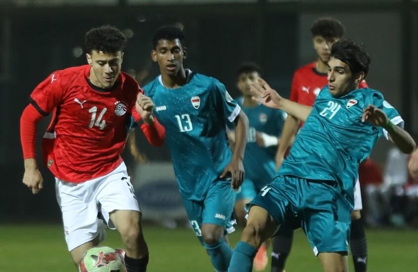 المنتخب المصري للشباب يفوز على نظيره العراقي بهدف نظيف في اللقاء الودي بكرة القدم،