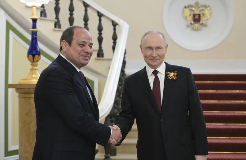 بوتين والسيسي يناقشان الوضع في الشرق الأوسط ويحثان على وقف الأعمال العدائية