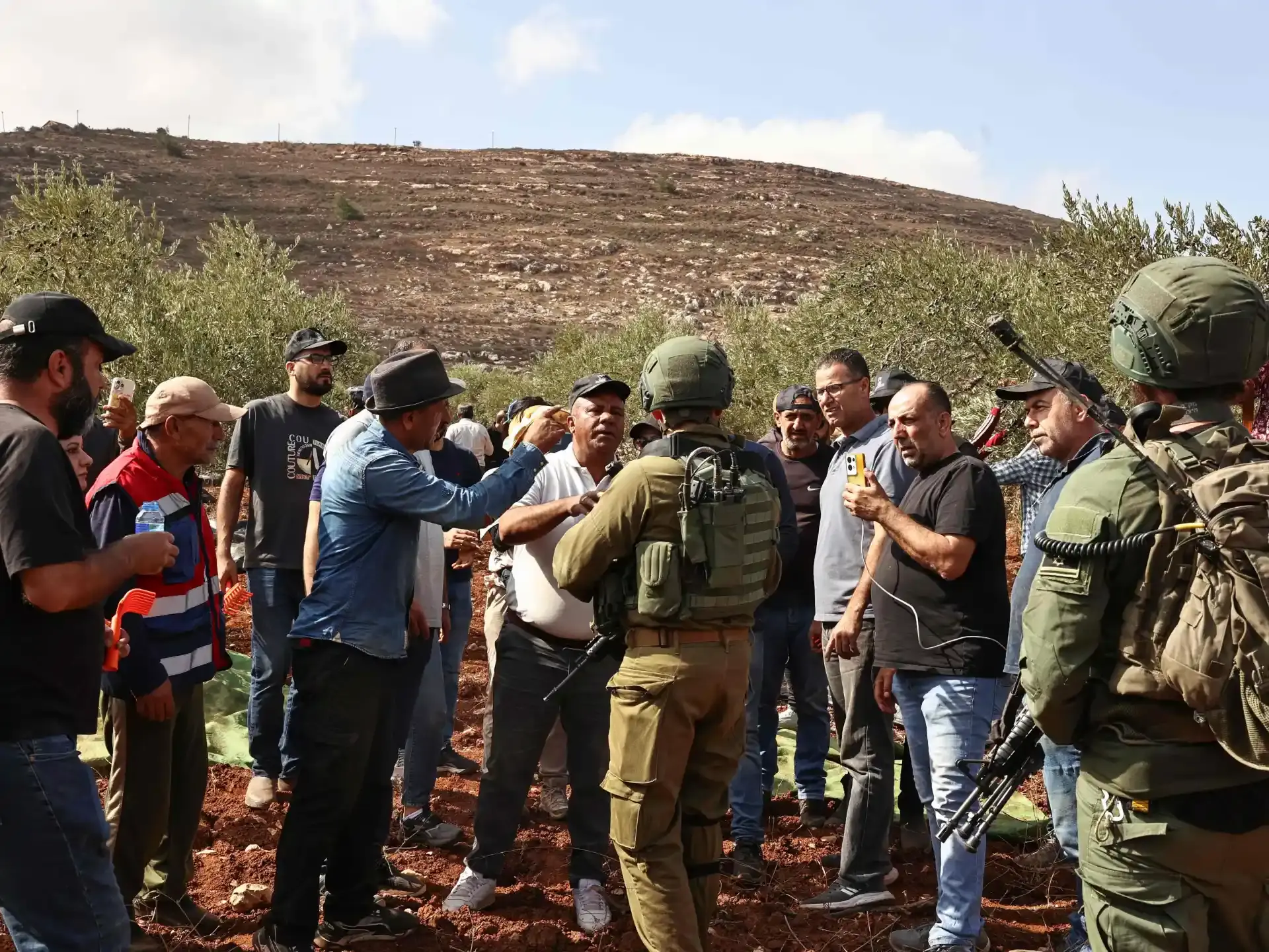 اعتقال 6 عمال فلسطينيين أثناء قطف الزيتون قرب مستوطنة مرحافيا