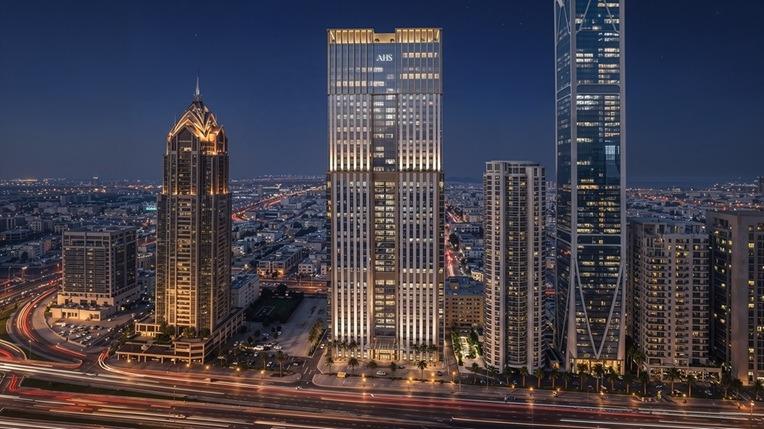 AHS Properties تستعد لإطلاق مشروع AHS Twin Towers  بقيمة 1.3 مليار دولار أمريكي، مجمّع مكاتب تجارية من الفئة الأولى على شارع الشيخ زايد