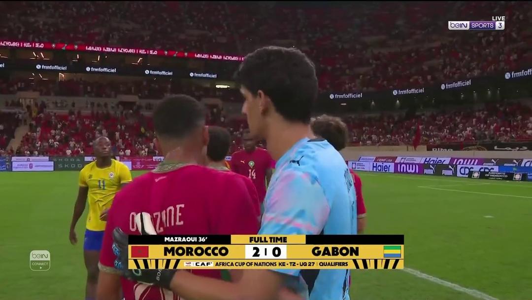 المنتخب المغربي ينتصر بثنائية على الغابون