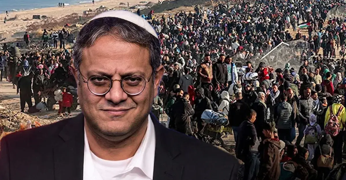 بن غفير يتوعد بعدم التراجع عن خطة تهجير سكان غزة