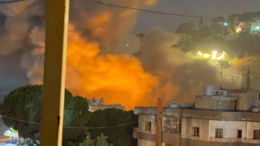 7 شهداء و3 جرحى في غارة للاحتلال على منزل ببلدة أنصار جنوب لبنان