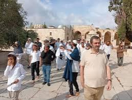 حاملين "قرابين نباتية".. مئات المستعمرين يقتحمون المسجد الأقصى