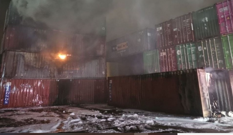 صواريخ ايران تحرق ميناء حيفا