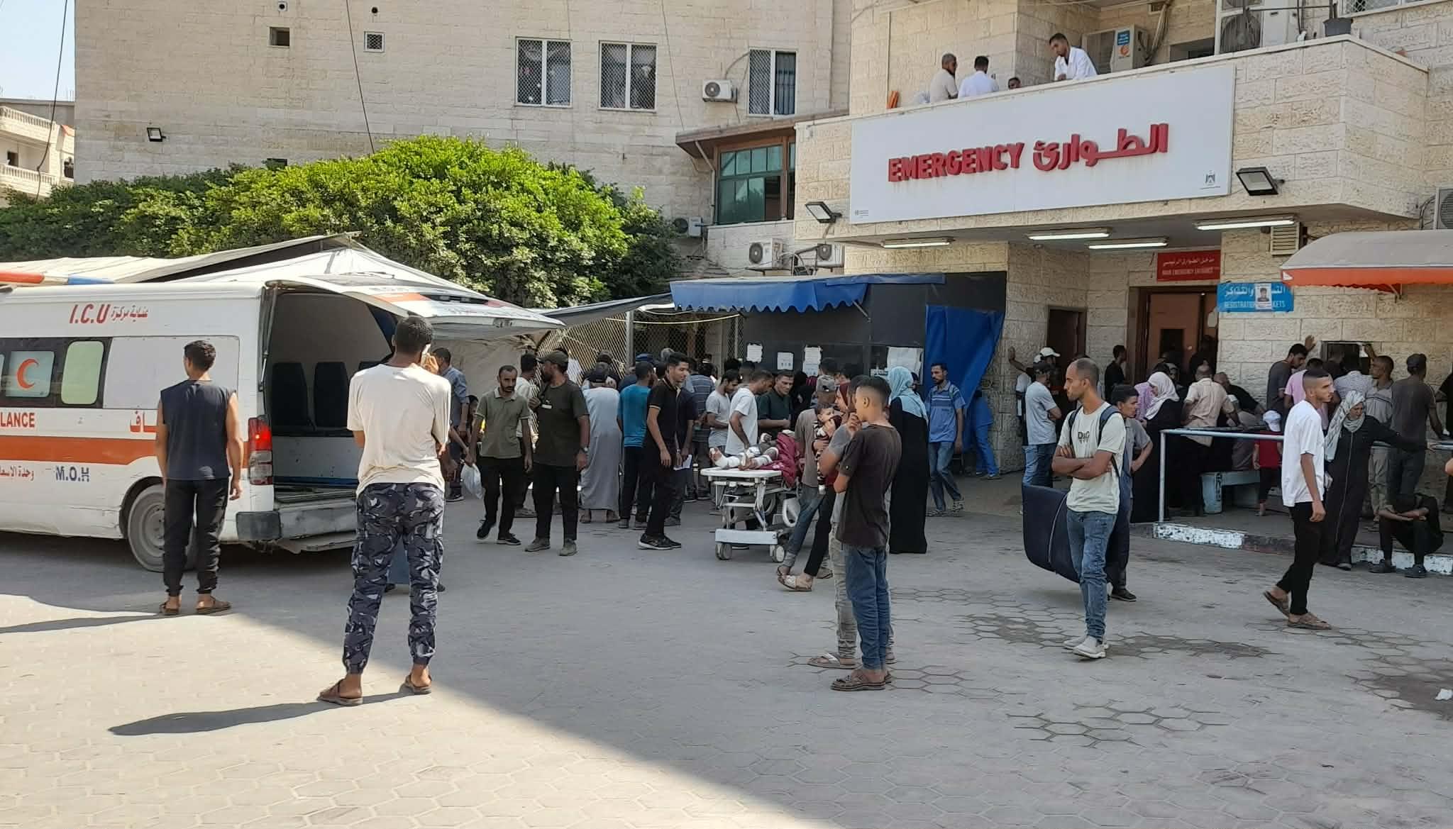 إصابات إثر استهداف الاحتلال بركسا جنوب دير البلح