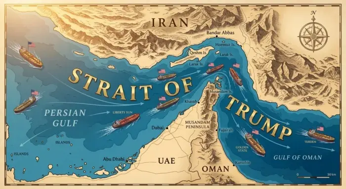ترامب يعيد تسمية مضيق هرمز باسمه
