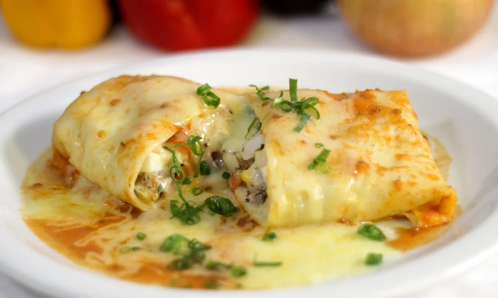 كريب محشي دجاج بالكريمة