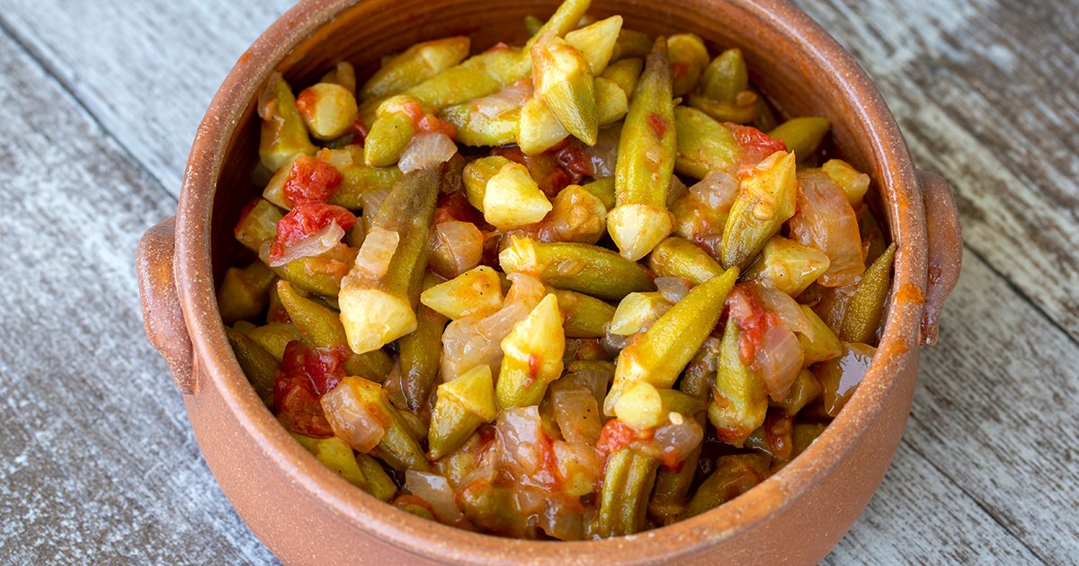 فخارة البامية بالكاري