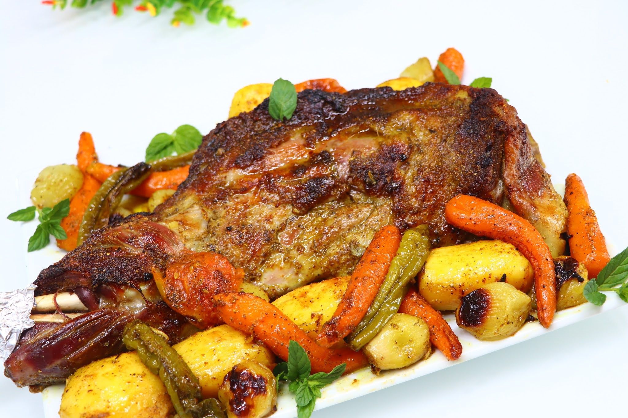 كتف الخروف بالخضار