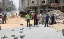 غزة: البلدية تستكمل الصيانة المؤقتة للشوارع المتضررة من العدوان الأخير