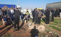 شاهد.. وفاة 7 فلسطينيين في حادث سير مروع قرب أريحا