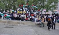 المئات يشاركون بمظاهرة في نيويورك تنديدًا بالعدوان الإسرائيلي ضد شعبنا