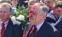 بالفيديو: رشق سفير روسيا لدى بولندا بالطلاء الأحمر والخارجية تعقب