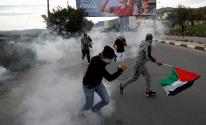 نابلس: اندلاع مواجهات مع الاحتلال عقب إزالة الأعلام الفلسطينية في بلدة حوارة