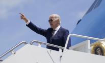الرئيس الأمريكي جو بايدن يصل الأراضي الفلسطينية المحتلة
