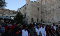 آلاف المواطنين يؤدون صلاة عيد الأضحى في الحرم الإبراهيمي الشريف