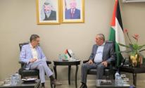 حسين الشيخ يستقبل رئيس الممثلية الألمانية لدى فلسطين