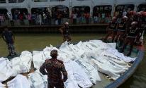 ضحيا غرق المركب في بنغلادش