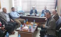 وزير الزراعة يزور مقر الإدارة العامة للمعابر والحدود بغزة