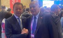 الرجوب يبحث تعزيز التعاون مع نائب وزير الشباب والرياضة الصيني
