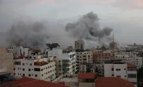 قصف إسرائيلي شمال غرب غزة.jpg