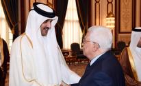 عباس وأمير قطر