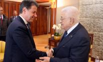 الرئيس محمود عباس وزعيم حزب خمس نجوم الايطالي