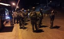 قوات الاحتلال عند حاجز حوارة جنوب نابلس