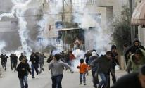 إصابات بالاختناق خلال مواجهات مع الاحتلال ببلدة سبسطية في نابلس