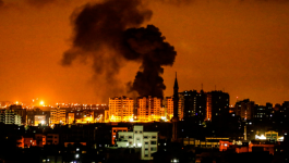 قصف اسرائيلي  على غزة صورة ارشيفية