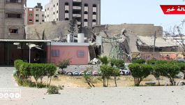 شاهد بالفيديو: دمار هائل بمدرسة أساسية للبنات في غزّة بعد قصف برج القمر