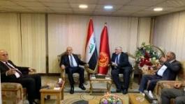 شعث يسلم رسالة من الرئيس لنظيره العراقي