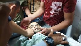 بالصور: شهيدان وإصابة آخر جراء قصف إسرائيلي شرق خانيونس