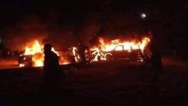 مقتل قيادات في الحشد الشعبي بغارات أمريكية استهدفت سيارتين شمال بغداد