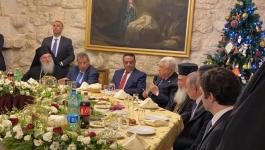 الرئيس عباس خلال مشاركته في عشاء الميلاد للكنائس المسيحية حسب التقويم الشرقي.jpg