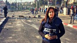 مراسلة تلفزيون فلسطين بالقدس المحتلة كرستين ريناوي