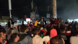 شاهد: تظاهرة حاشدة وسط مخيم النصيرات رفضاً لقرار إزالة 