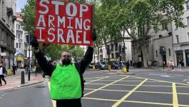 ناشطون مؤيدون للقضية الفلسطينية  ينظمون تظاهرة في لندن