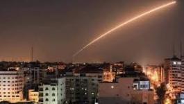 سقوط صاروخ على غلاف غزة.jpg