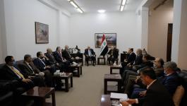 لقاء الرجوب مع قادة الأحزاب العراقية