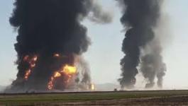 انفجار شاحنة غاز على الحدود الإيرانية