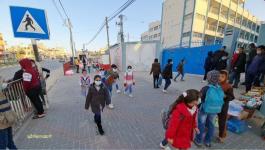 استئناف العملية الدراسية في مدارس الأونروا في قطاع غزة