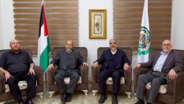 شاهد: أول صور لمشعل وأبو مرزوق بعد انتخابهما لرئاسة حماس في الخارج
